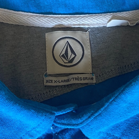 Volcom Wowzer polo shirt short sleeve cotton blue XL - Picture 13 of 16